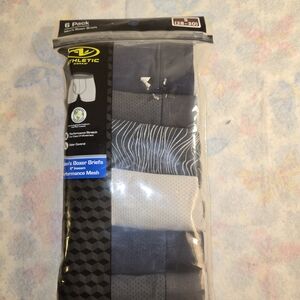 Athletic Works Men's Boxer Briefs 6-Pack - Black, Gray, Blue #232